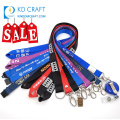 High quality cheap custom blank rainbow colorful printed breakaway polyester lanyard with buckle